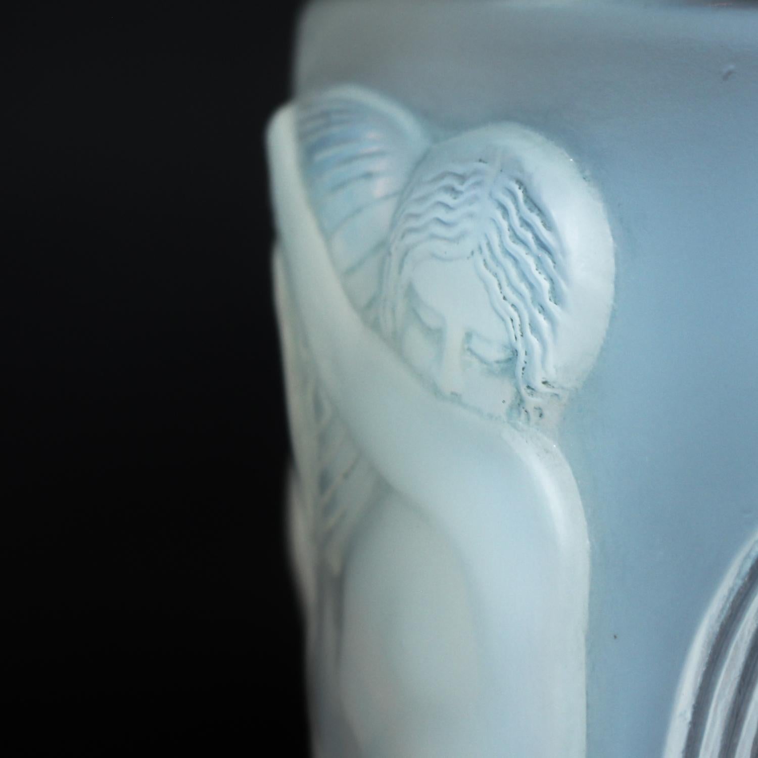 Mid-20th Century Rene Lalique 'Danaides' Vase