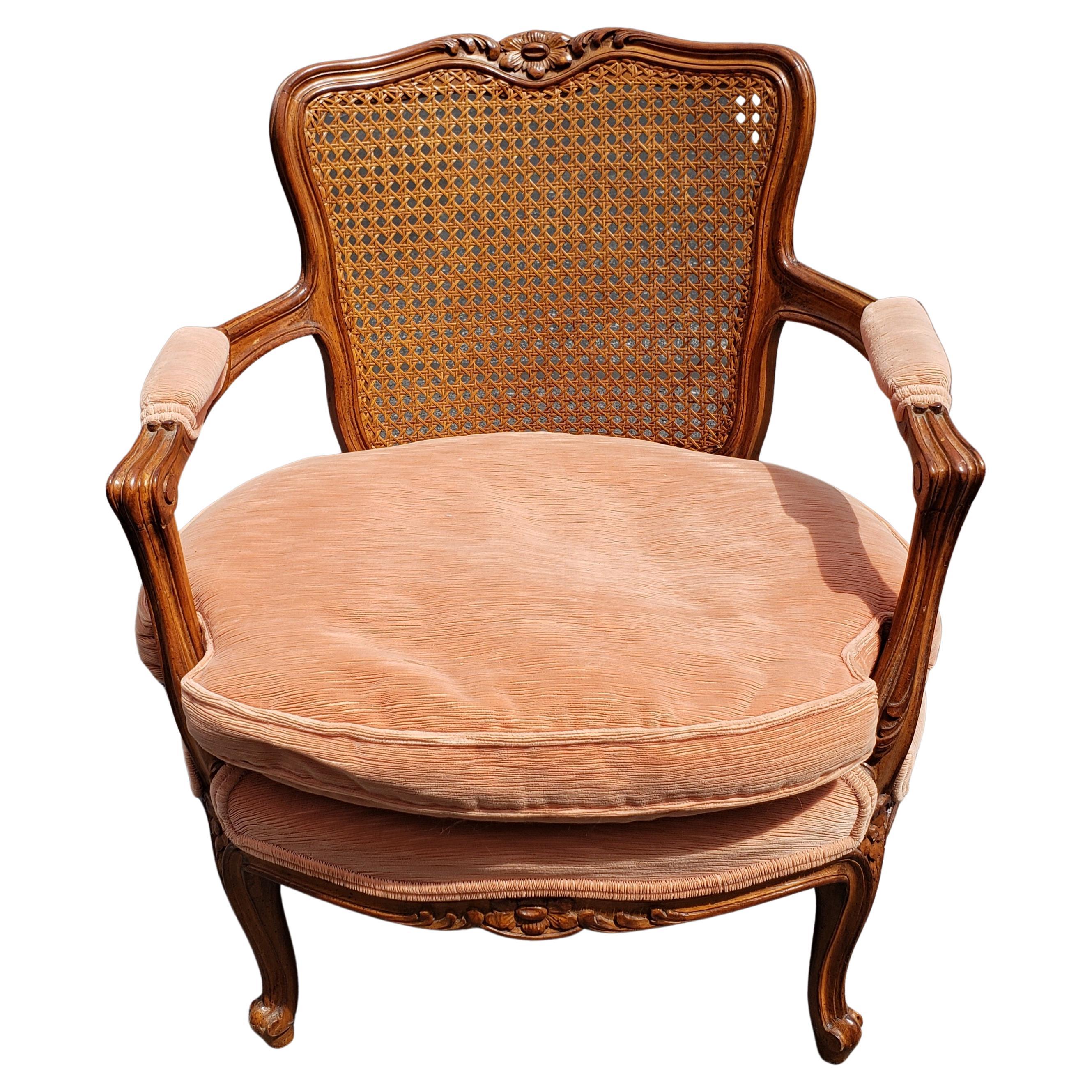 cane back bergere chair