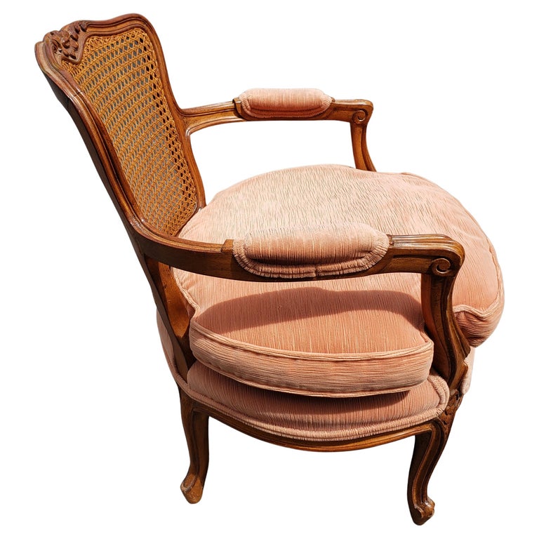 Danby Furniture French Louis XV Bergère Chair with Cane Back, Circa