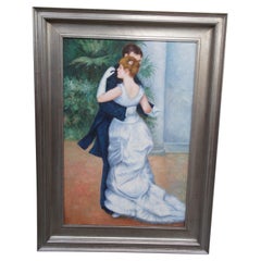 Vintage Dance in the City Oil Painting on Canvas After Pierre Auguste Renoir 46"