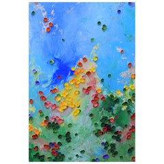 Dance of Nature, mixed media painting on canvas by Larisa Safaryan