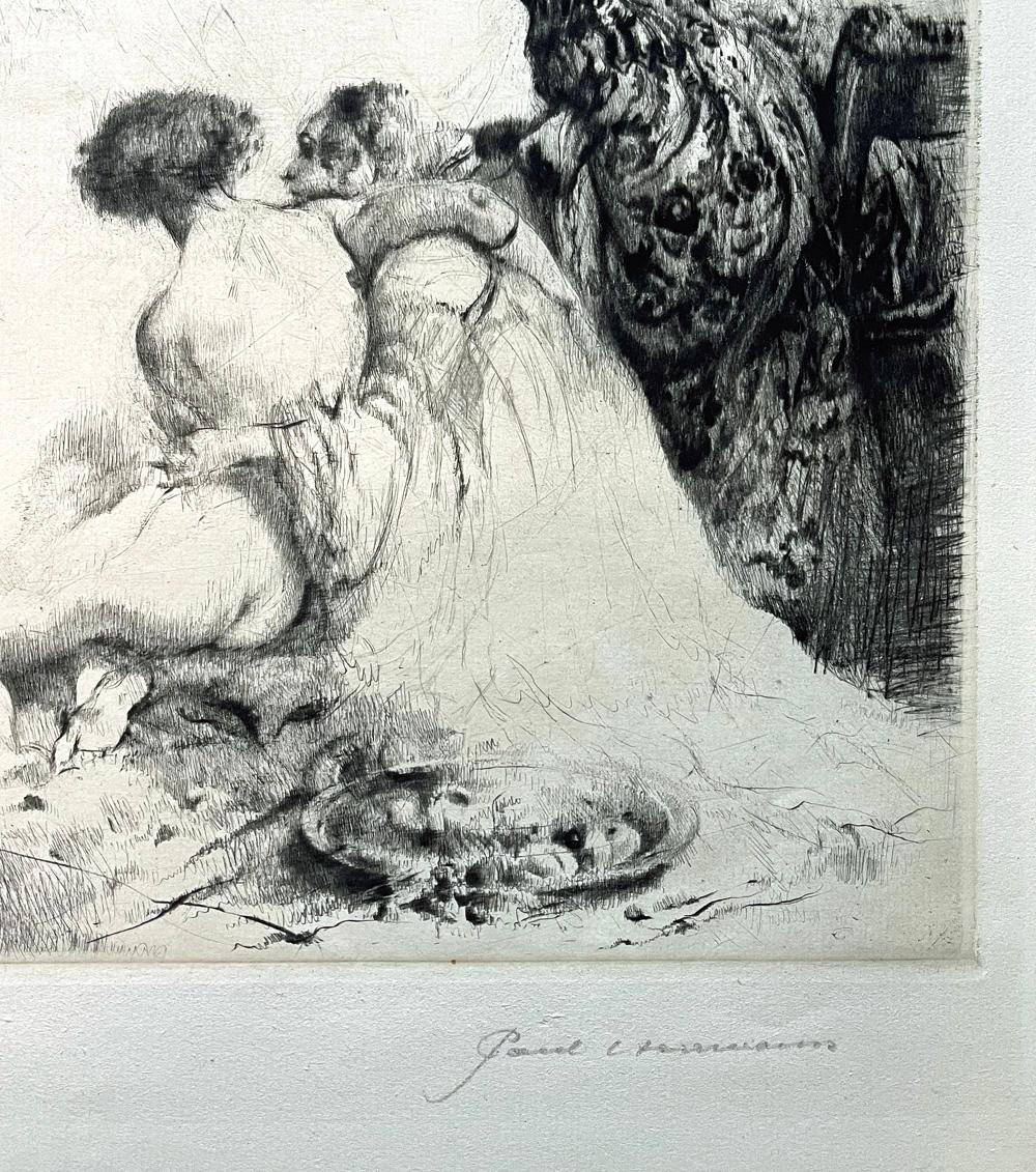 „Dance of Salome“, seltener, atmosphärischer Druck von Herrmann, bedeutender Innovator (Frühes 20. Jahrhundert) im Angebot