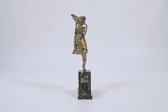 Antique 'Dance of the Cymbals' Sculpture by Annie Mouroux, 1920