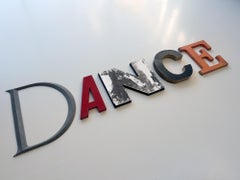 Dance Vintage Original Letters, Retro, Shop, Sign, Reclaimed, Signage