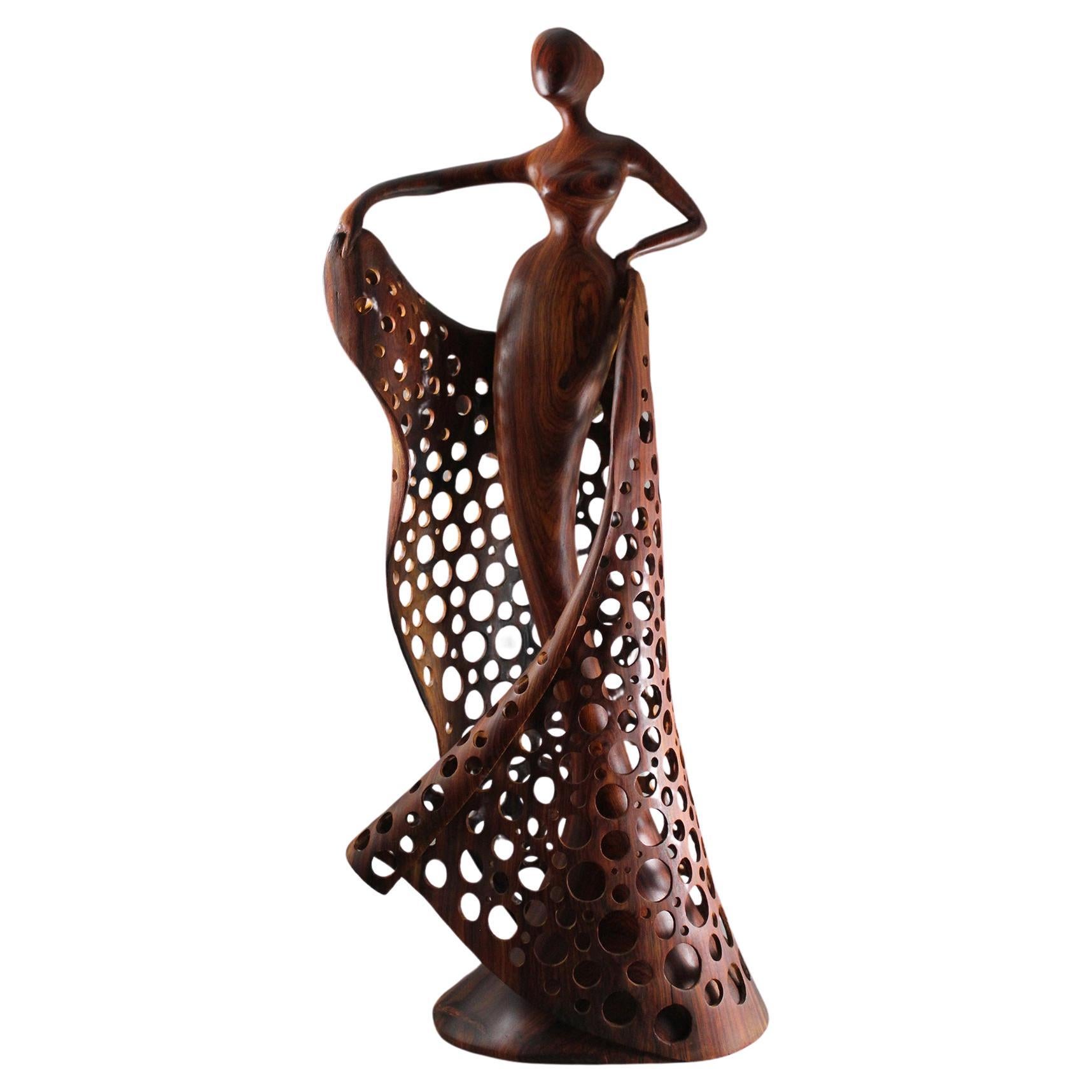 Dance, Wood Sculpture by Nairi Safaryan For Sale