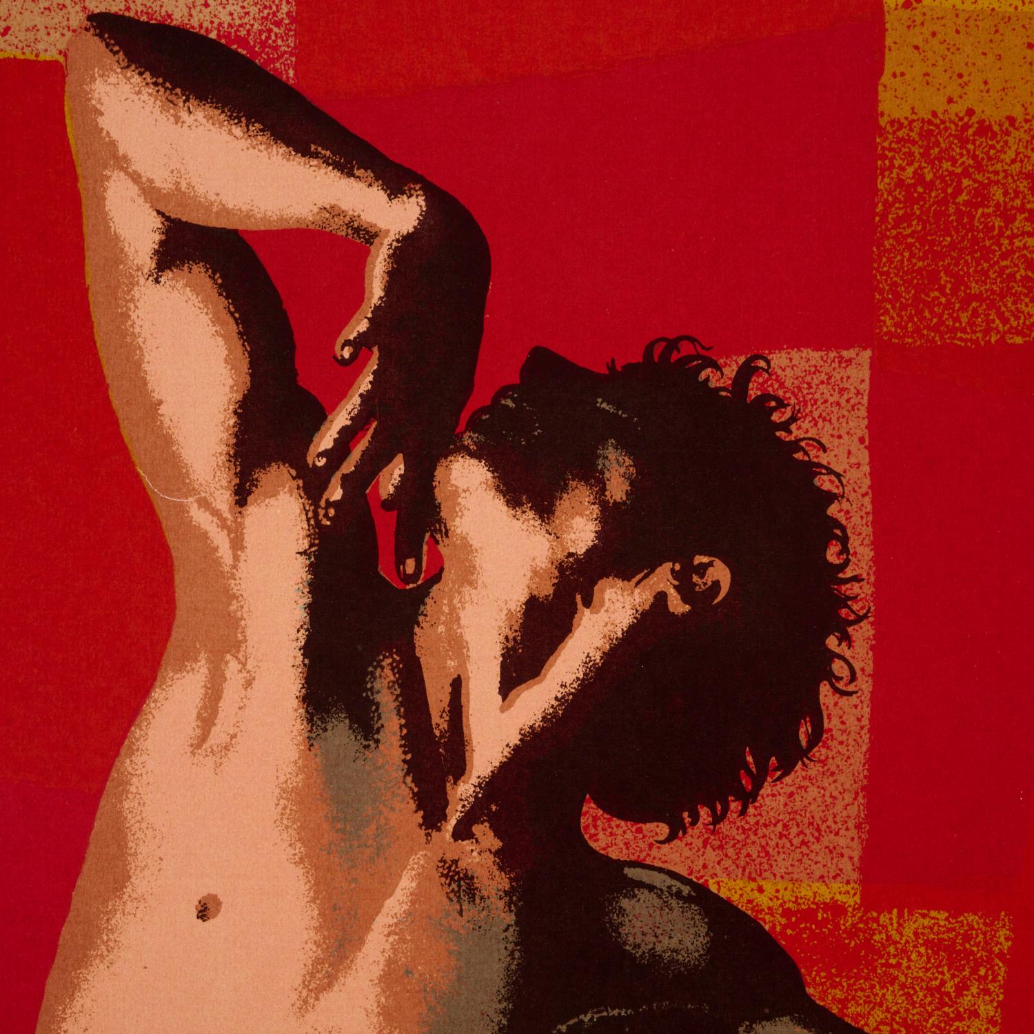 Hand-Crafted “Dancer” – Artist’s Proof Serigraph by Bertha Vincent Walls, American, 1917–2010 For Sale