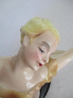Bailarina, diseño de Josef Lorenzl, Keramos, Viena, década de 1940