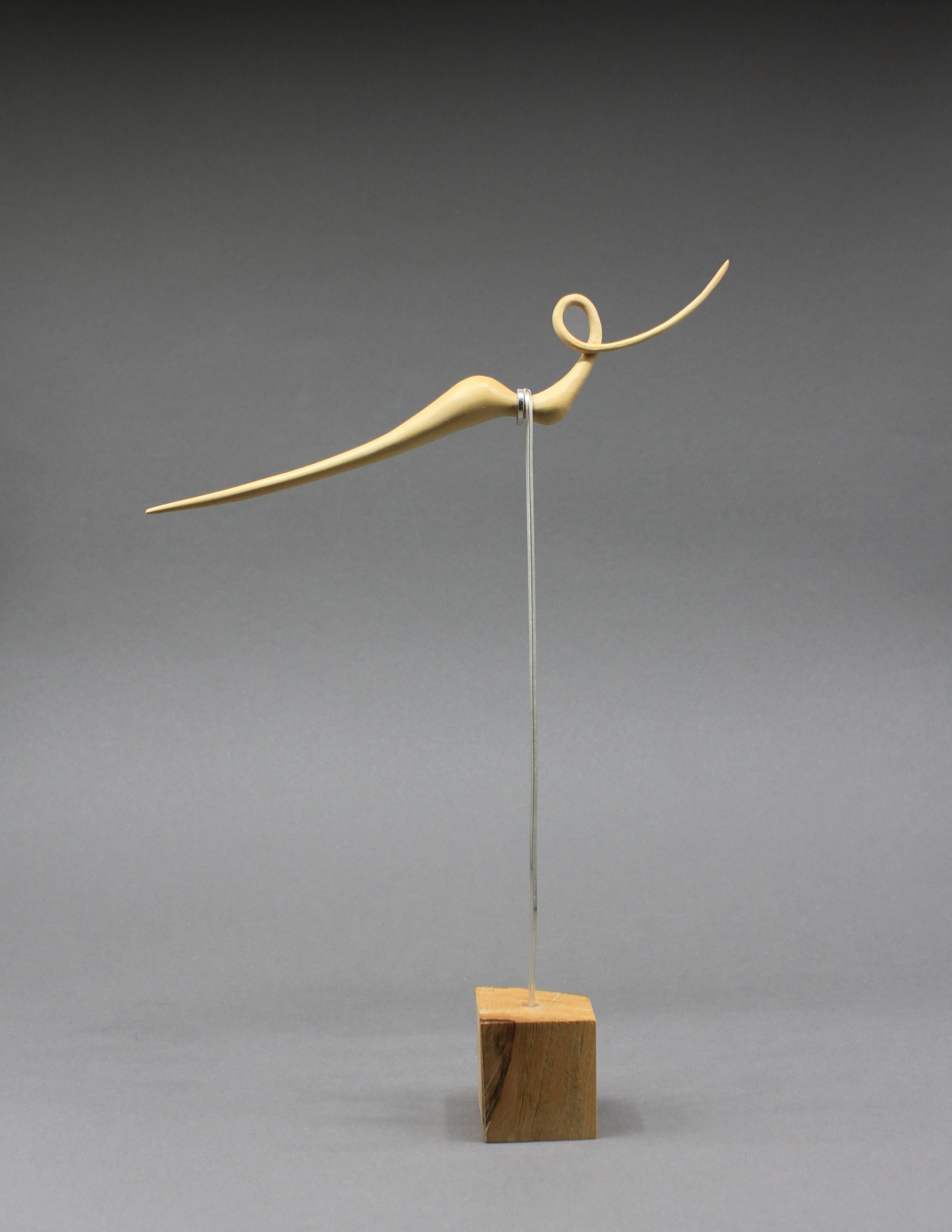 Dancer II, Wood Sculpture by Nairi Safaryan In New Condition For Sale In Santa Clarita, CA