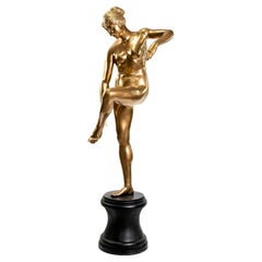 Dancer in gilded bronze, 180 cm high Dancer in gilded bronze, 180 cm high