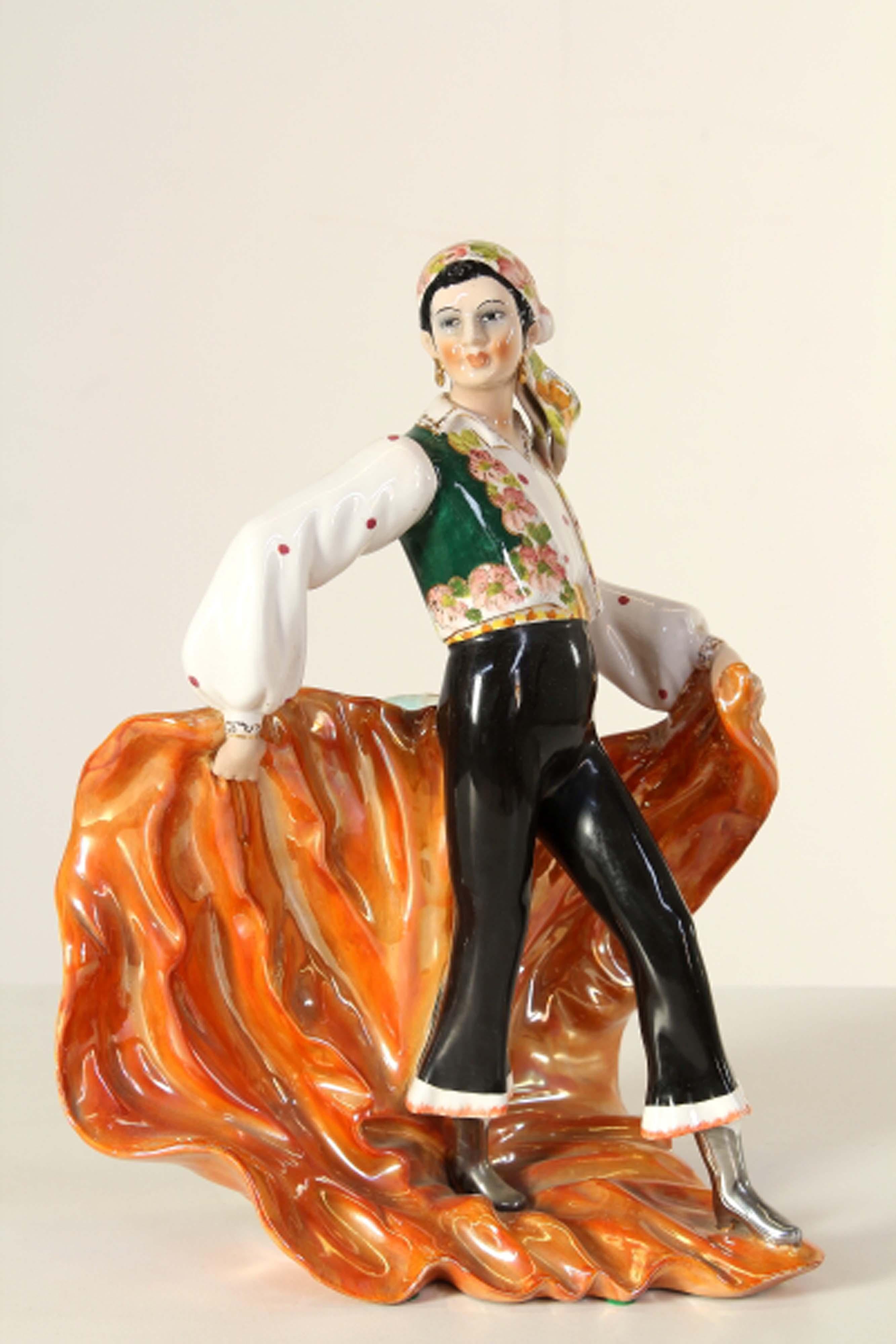 Dancer Statue from Girardi Giovanni, 1940s In Excellent Condition For Sale In Montelabbate, PU