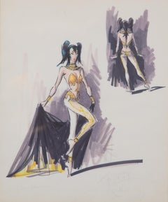 Dancer, Watch Hill, 1965, Framed Drawing, Capuletti Lillo del Pozo, José Manuel