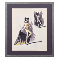 Dancer, Watch Hill, 1965, Framed Drawing, Capuletti Lillo del Pozo, José Manuel
