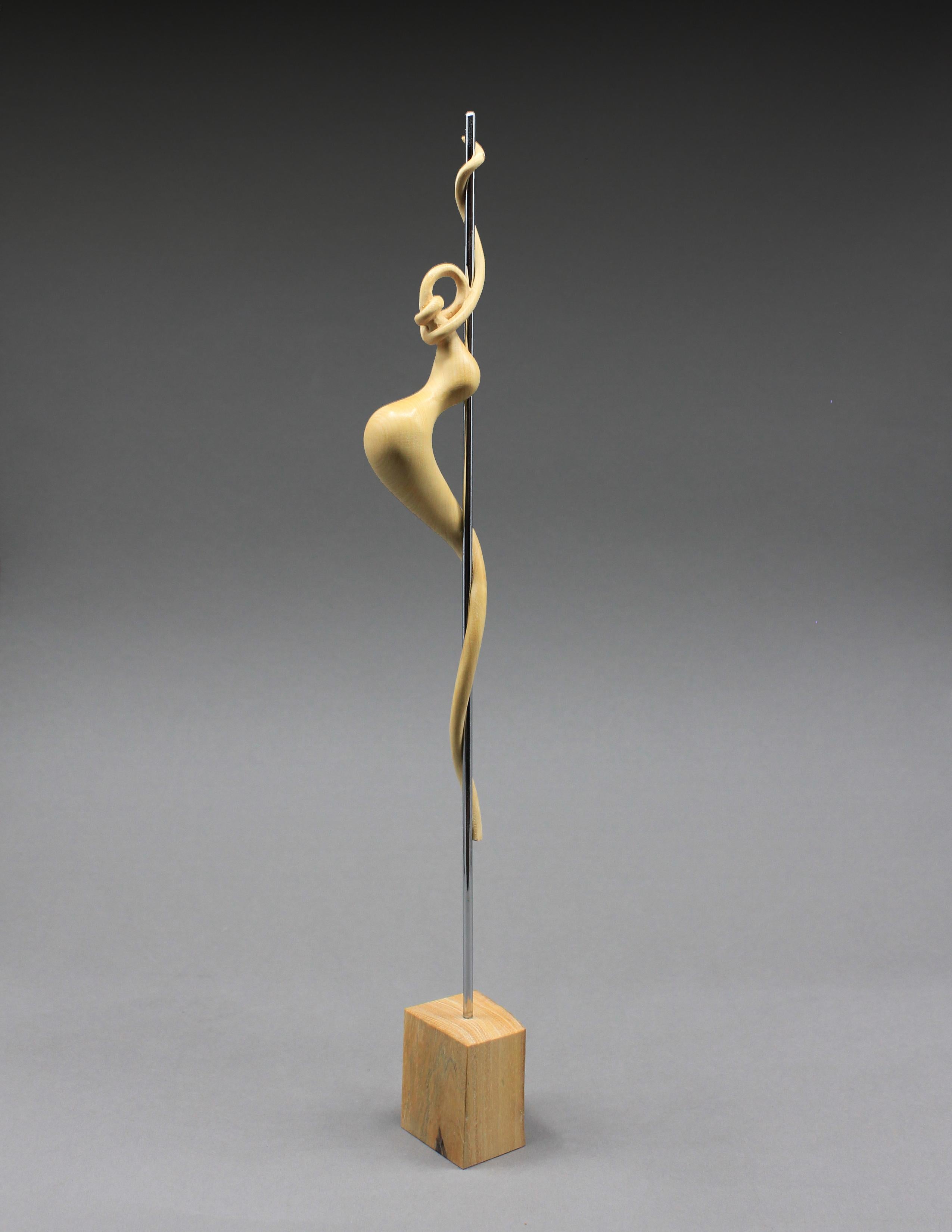 Dancer, Wood Sculpture by Nairi Safaryan In New Condition For Sale In Santa Clarita, CA