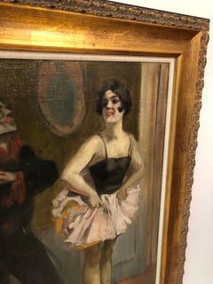 "Dancers" 20th Century Latin American School Oil on Board