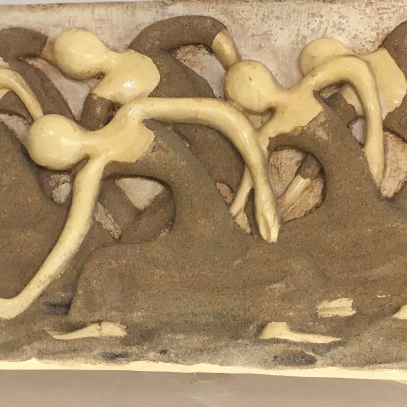 North American Dancers Resin Wall Sculpture by Finesse Originals, 1980s