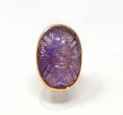 Amethyst 18 Karat Yellow Gold Ring