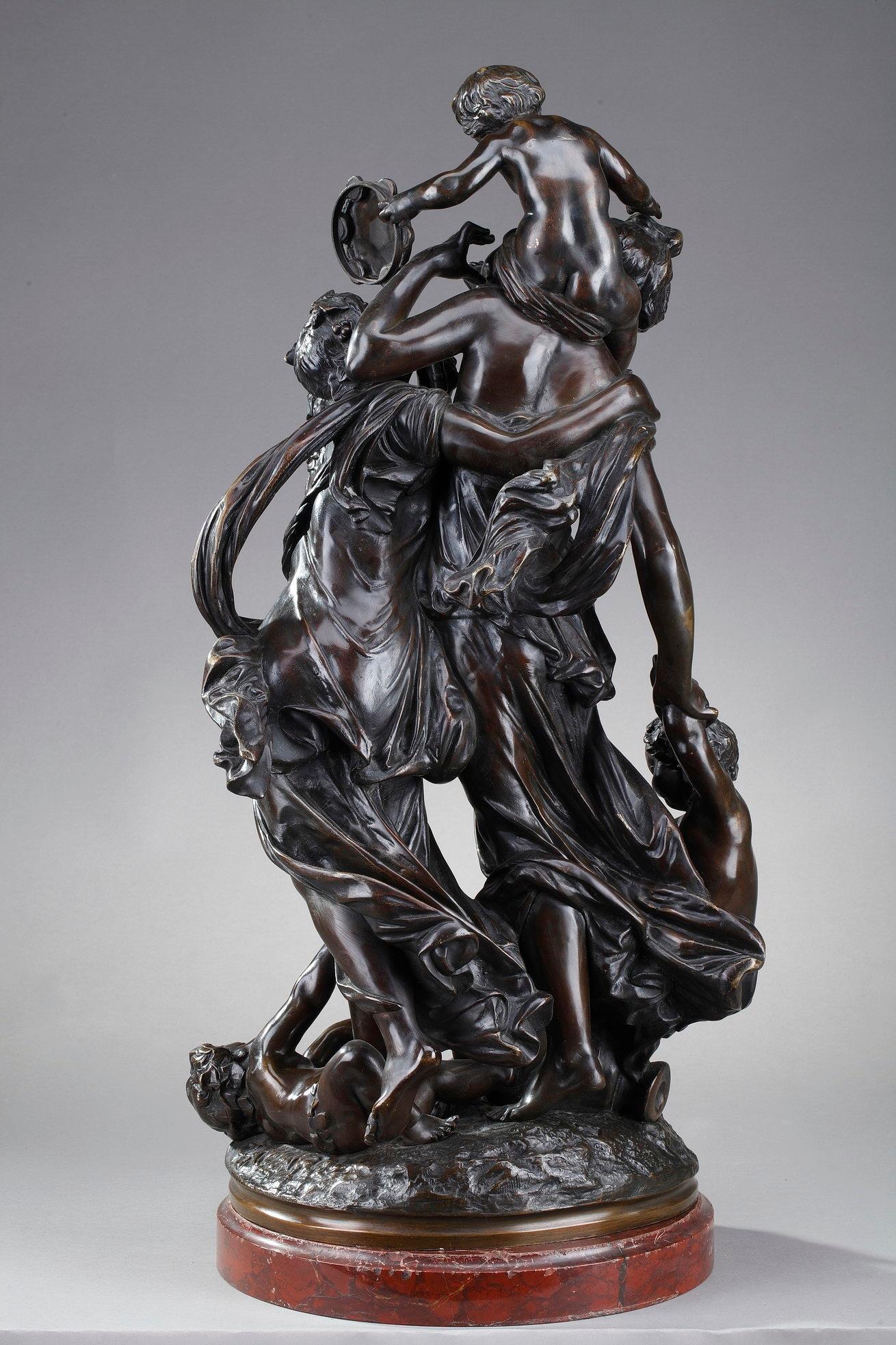Dancing Bacchantes and Putti after Clodion For Sale 6