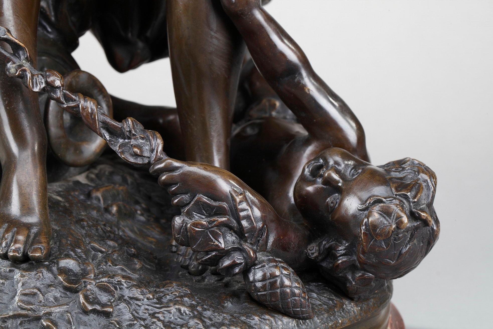 Dancing Bacchantes and Putti Bronze Sculpture after Clodion For Sale 1