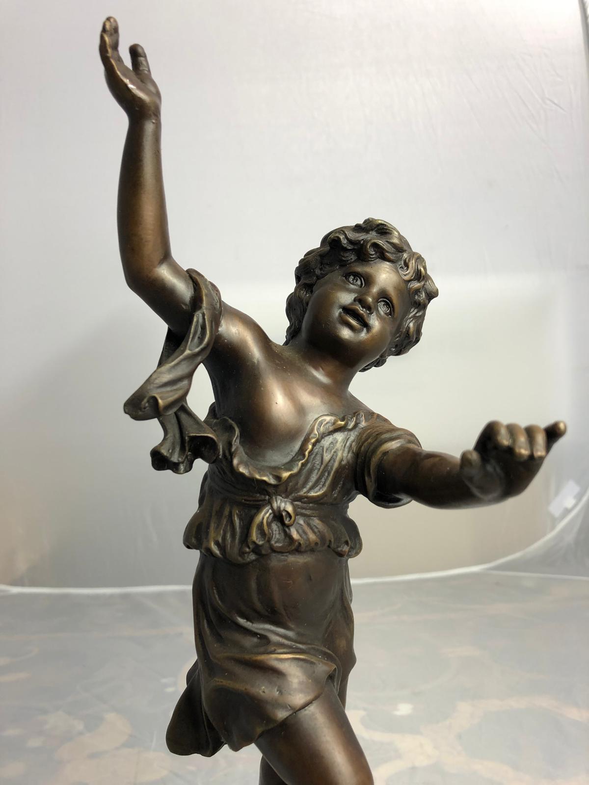 Dancing Child Bronze, 20th Century For Sale 1