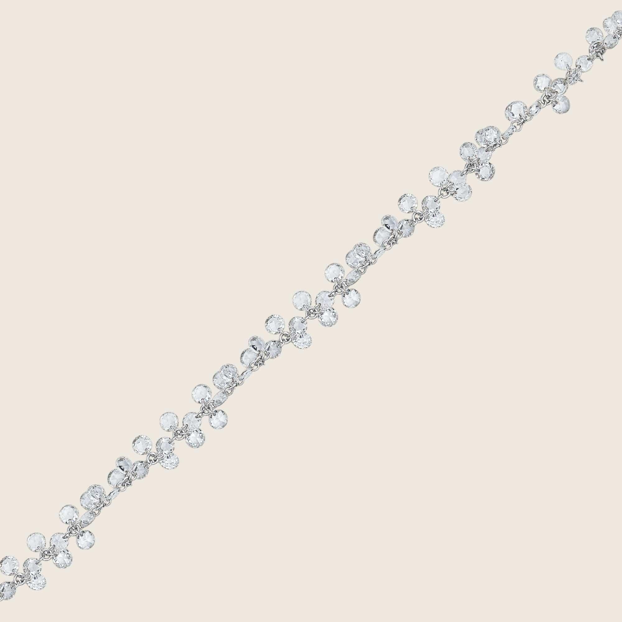 Contemporary Dancing Diamond Bracelet For Sale