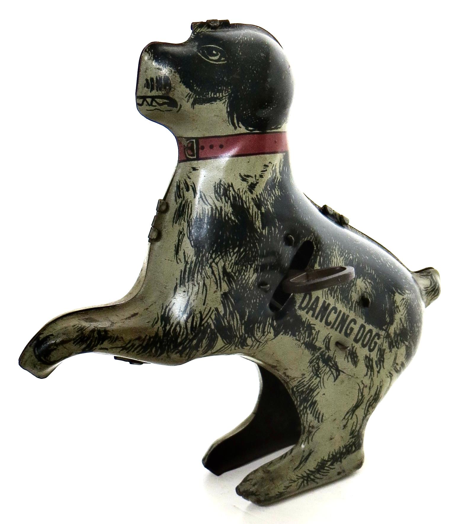Jouet à remontoir vintage « Dancing Dog ». Américain, vers 1925 en vente 3