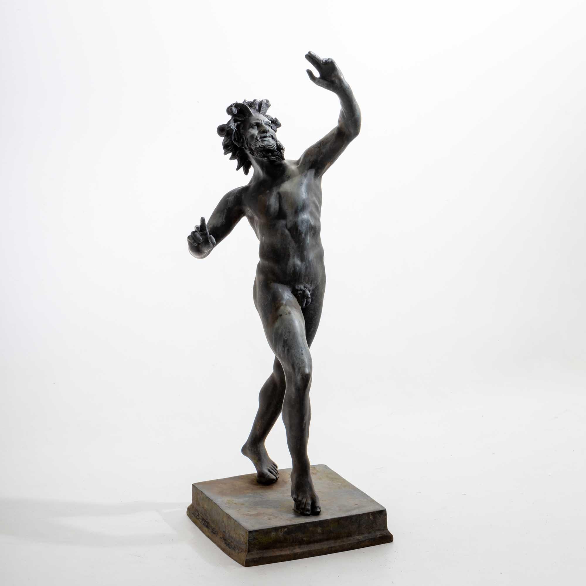 Dancing Faun from Pompeii, Italy, probably late 19th Century In Good Condition For Sale In Greding, DE
