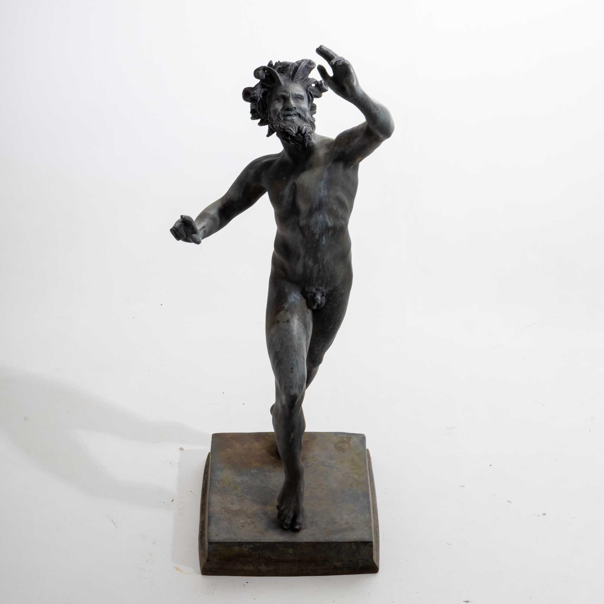 Bronze Dancing Faun from Pompeii, Italy, probably late 19th Century