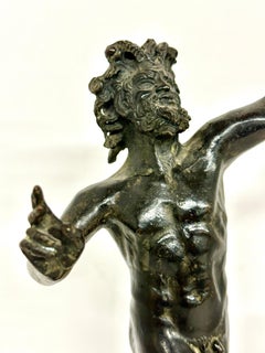 Dancing Faun of Pompeii Bronze Grand Tour Souvenir