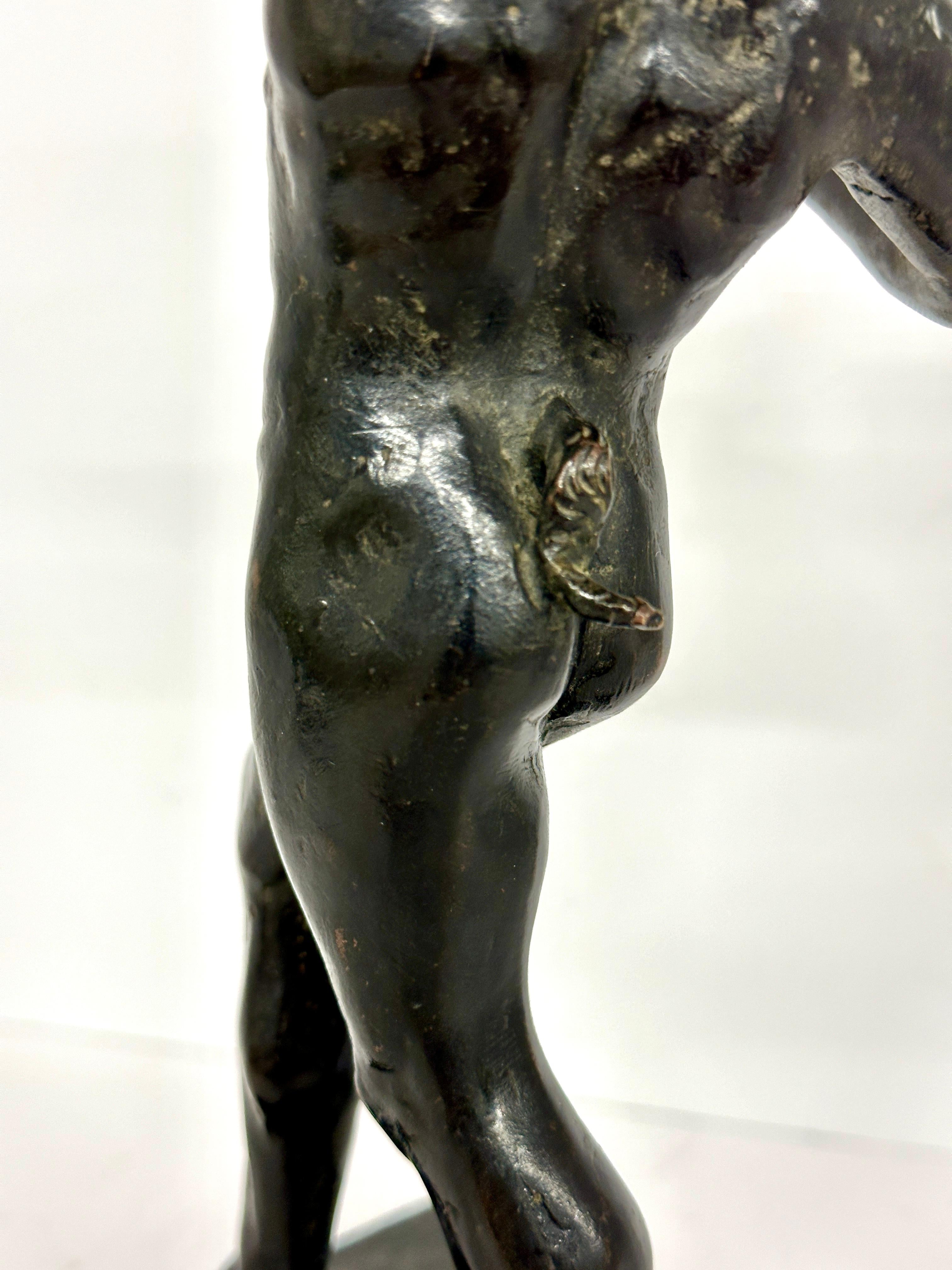 Dancing Faun of Pompeii Bronze Grand Tour Souvenir  For Sale 2