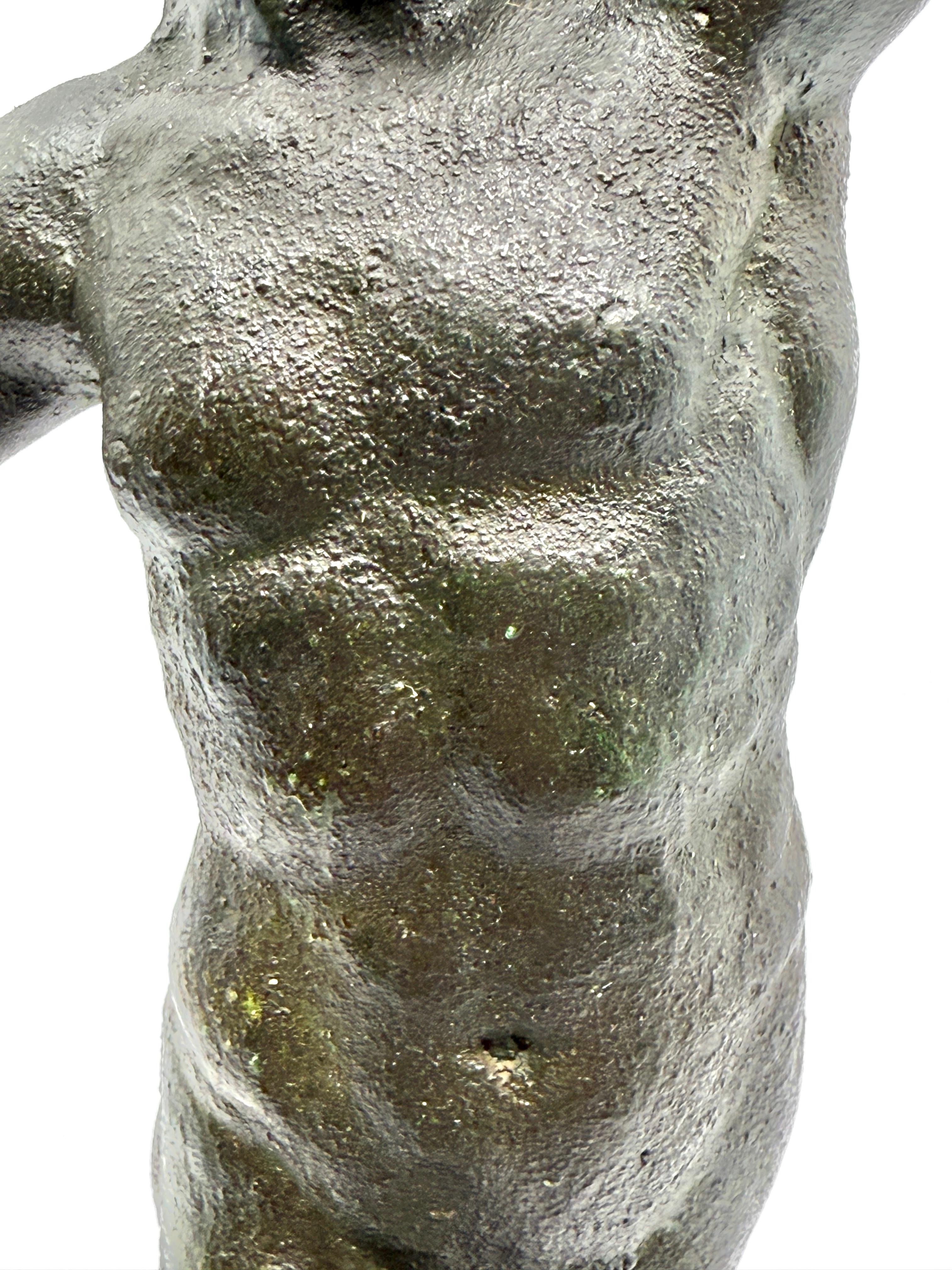 Dancing Faun of Pompeii Bronze Neoclassical Grand Tour Souvenir For Sale 14