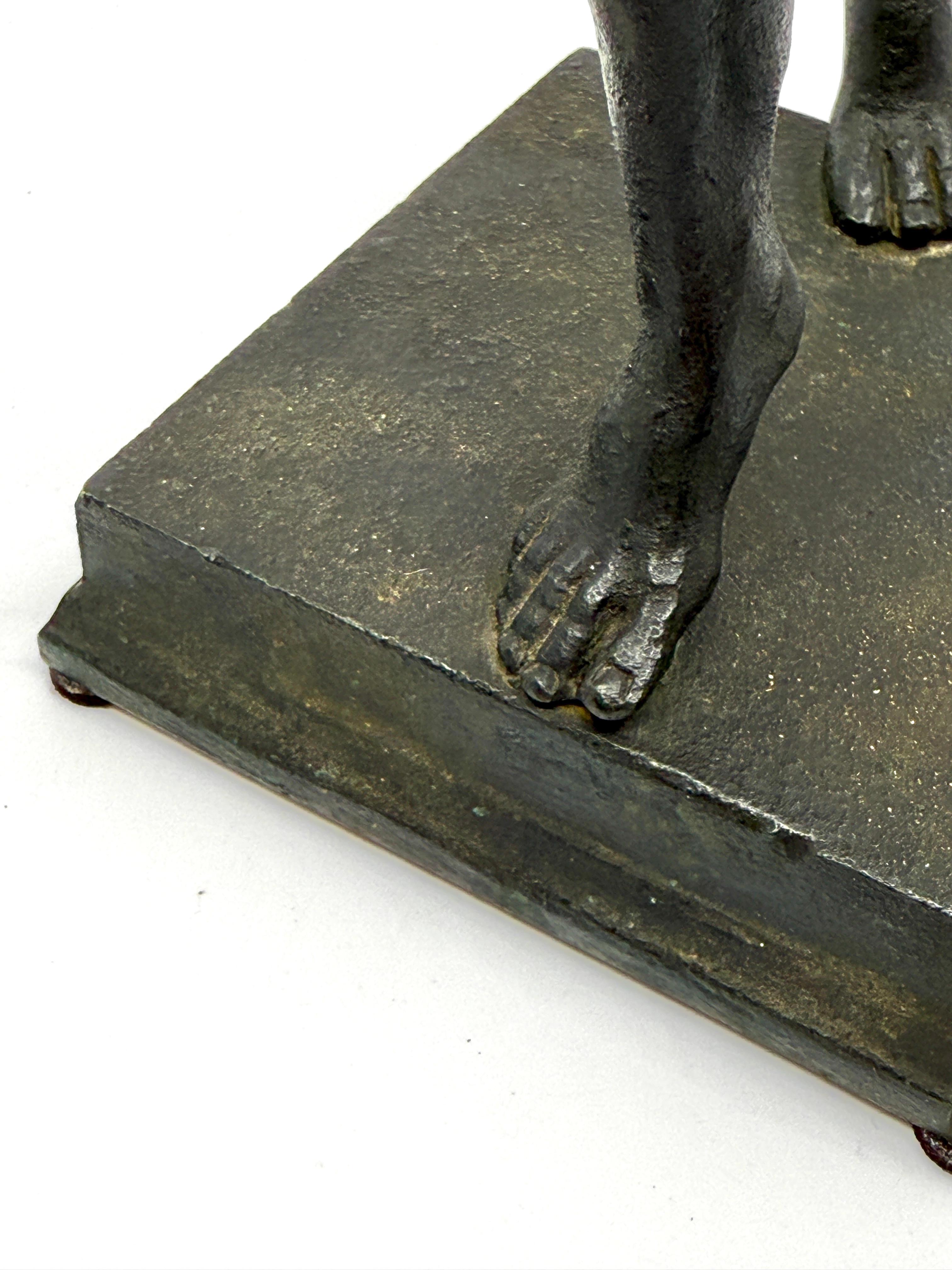 Dancing Faun of Pompeii Bronze Neoclassical Grand Tour Souvenir For Sale 4