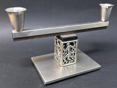 "Dancing Figure", Art Deco Swedish Candelabra with Female Nude Dancer