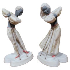 Dancing Figures by Devonware Circa. 1950's