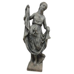 Vintage Dancing French Girl Statuary