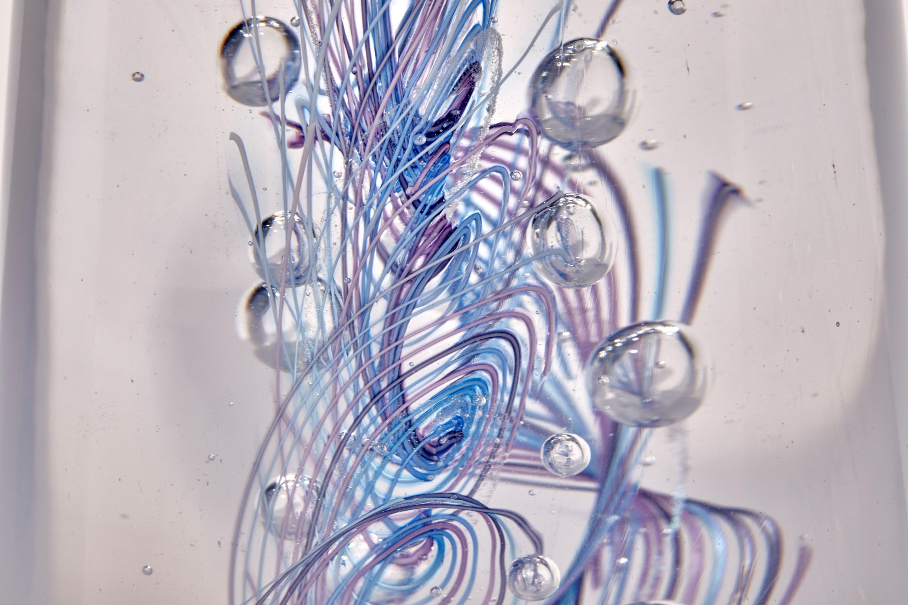 Organic Modern Dancing Genes DNA Sequence, a Glass DNA Inspired Installation by Louis Thompson For Sale