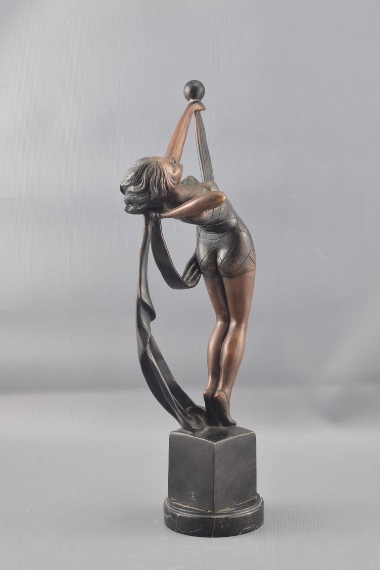 Dancing Girl, Bronze, after Art Deco Models at 1stDibs