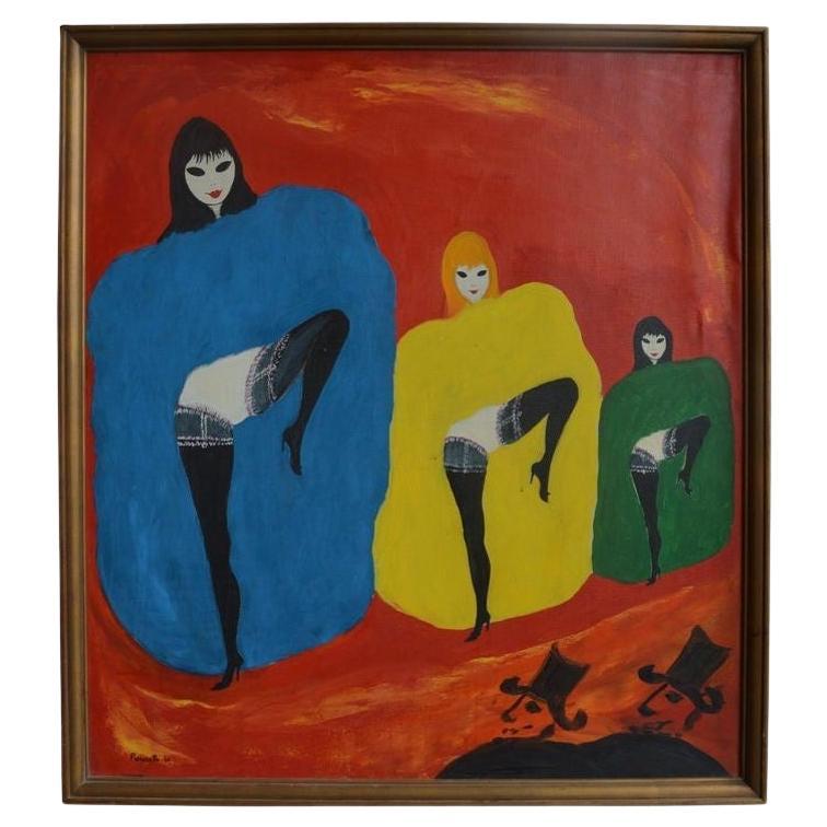Dancing Girls by Nicola Ortis Poucette For Sale