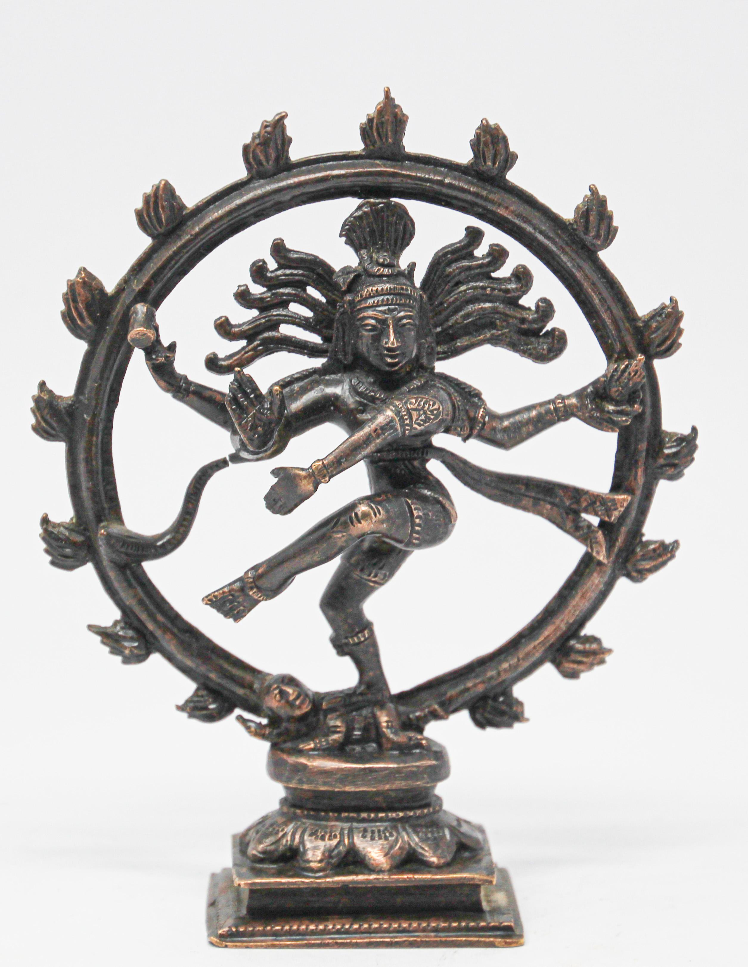 Dancing Hindu Bronze Shiva Nataraja 7