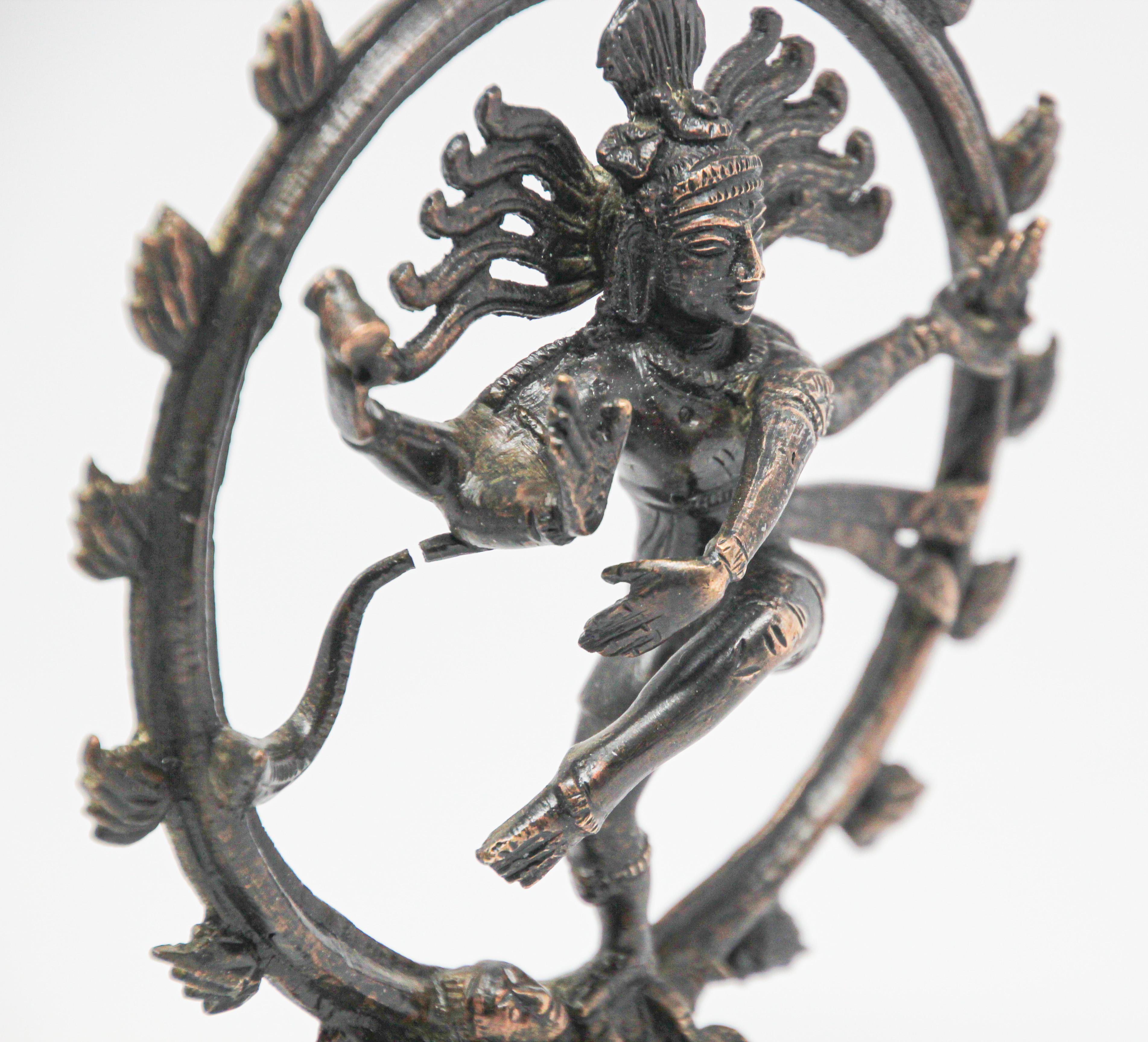 Dancing Hindu Bronze Shiva Nataraja 9