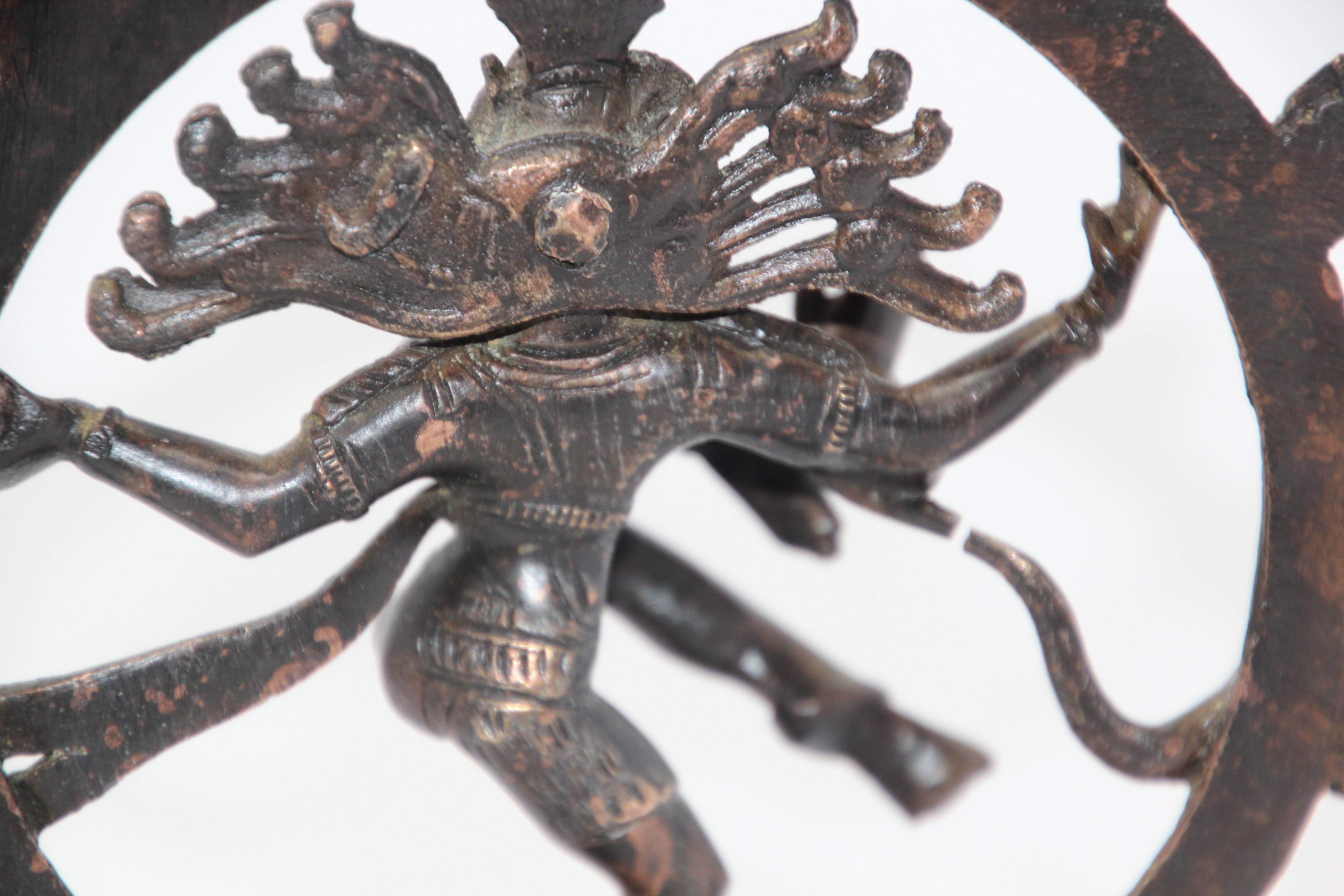 Indian Dancing Hindu Bronze Shiva Nataraja