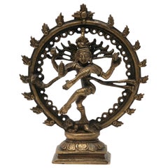 Vintage Dancing Hindu Bronze Shiva Nataraja