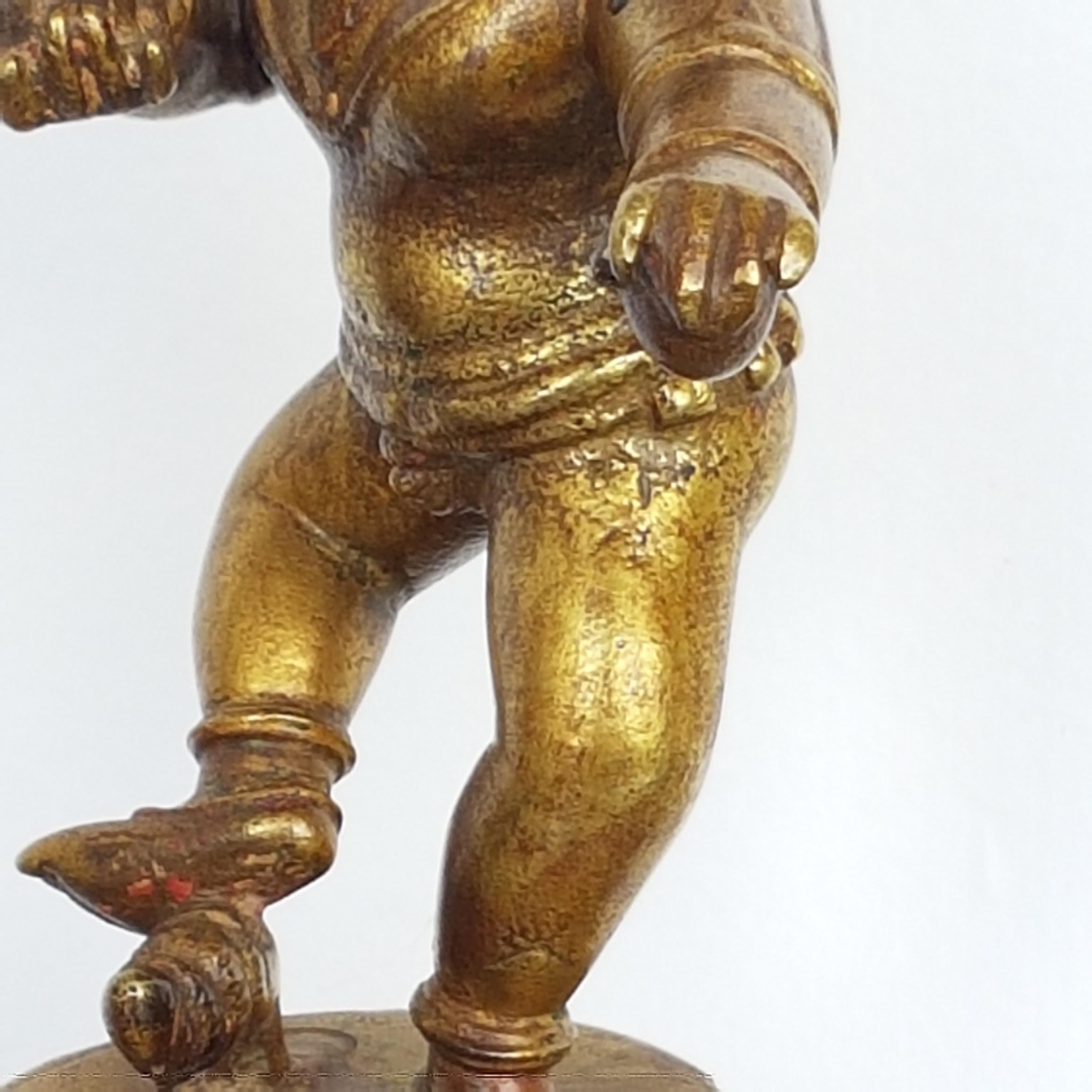 Tanz Krishna, Orissa, Indien, ca. 17. Jahrhundert, Cire Perdue/Verlorene Wachsbronze im Angebot 4