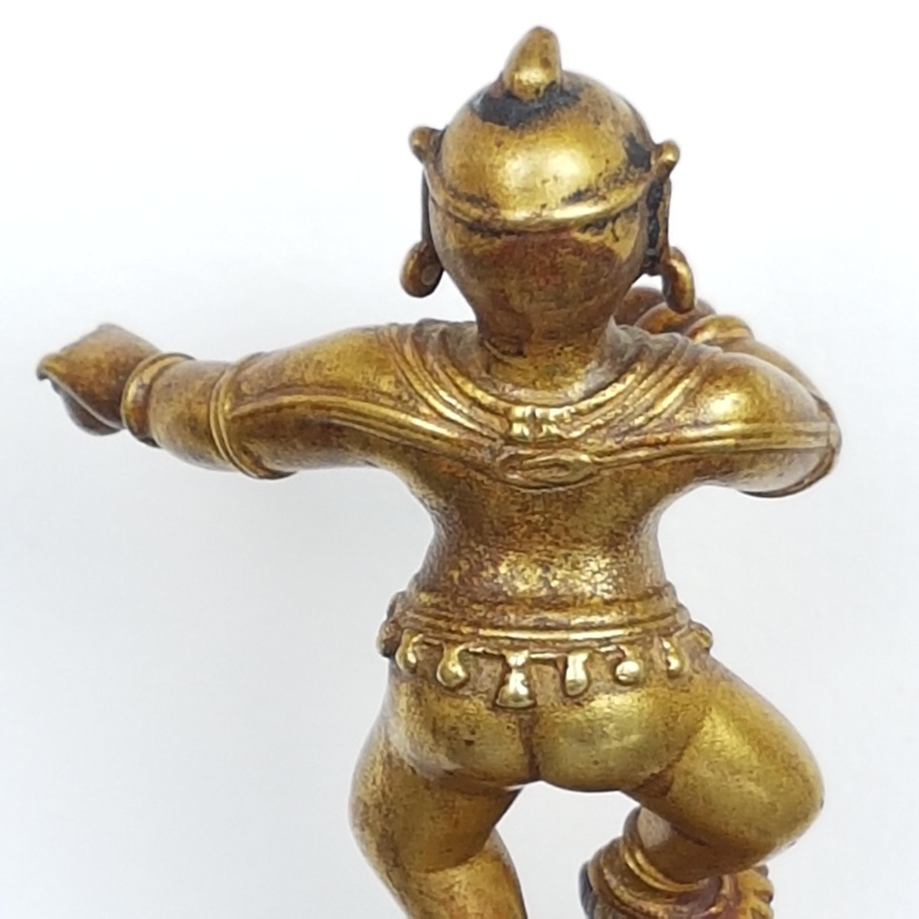 Tanz Krishna, Orissa, Indien, ca. 17. Jahrhundert, Cire Perdue/Verlorene Wachsbronze im Angebot 6
