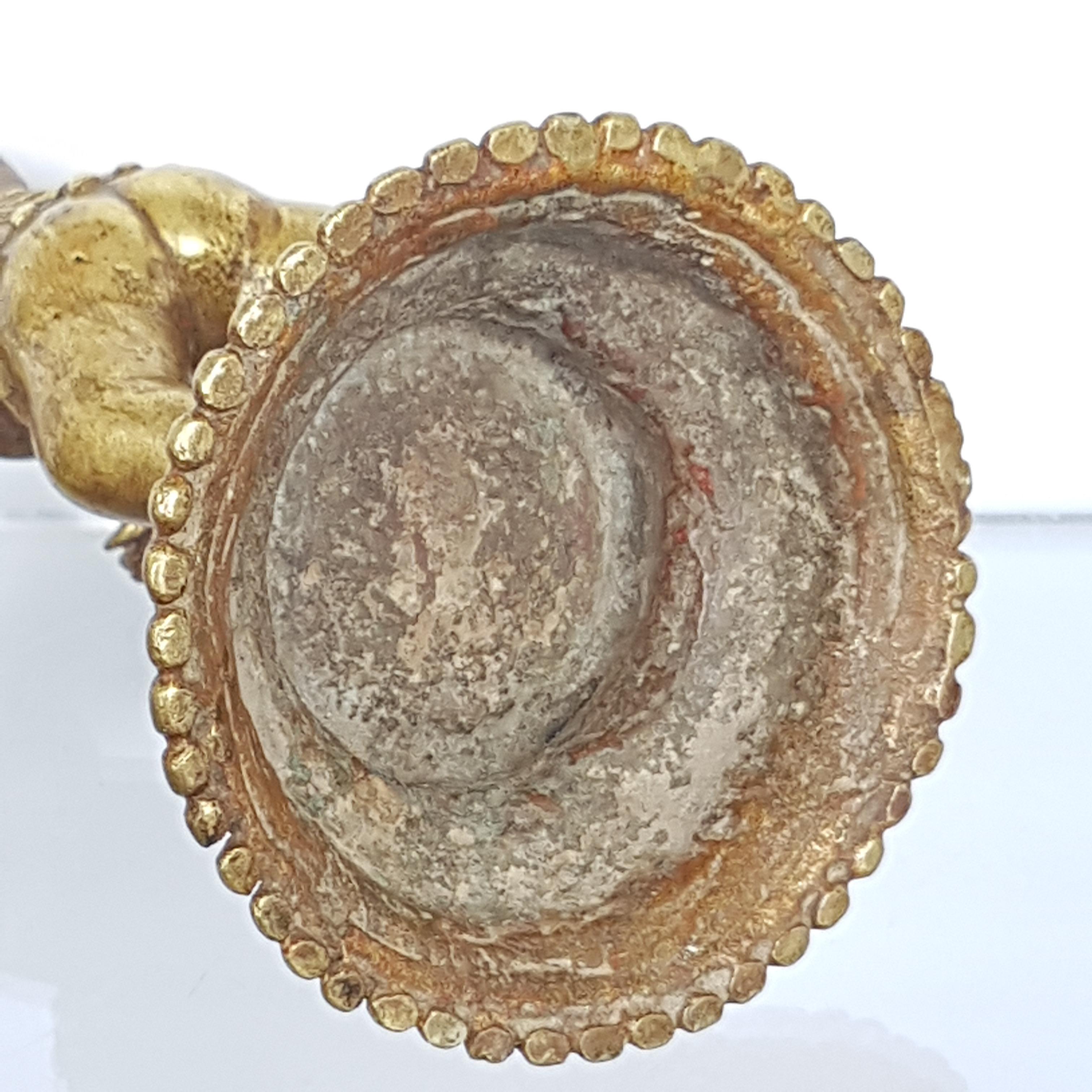 Tanz Krishna, Orissa, Indien, ca. 17. Jahrhundert, Cire Perdue/Verlorene Wachsbronze im Angebot 10