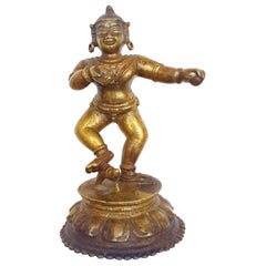 Tanz Krishna, Orissa, Indien, ca. 17. Jahrhundert, Cire Perdue/Verlorene Wachsbronze