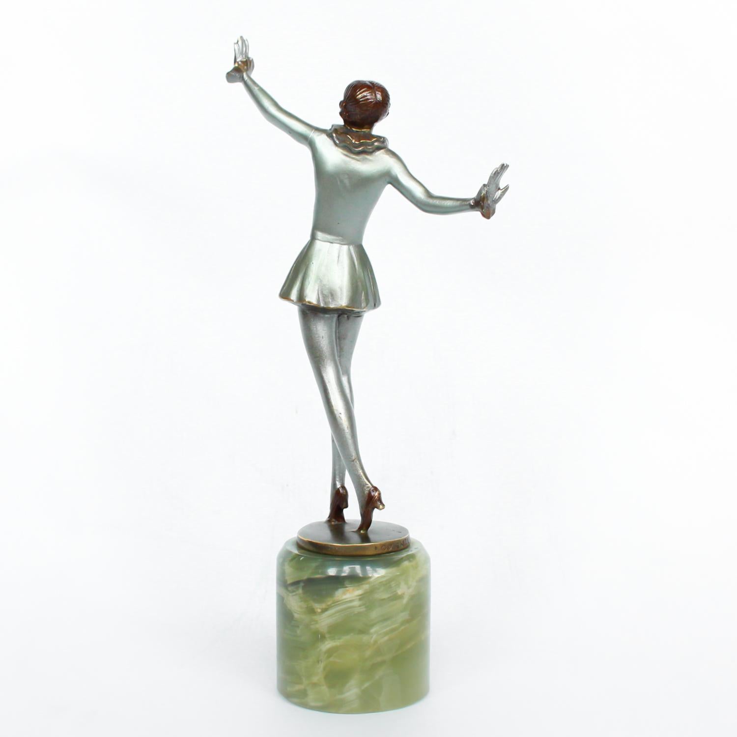 Austrian Art Deco Dancing Lady by Josef Lorenzl