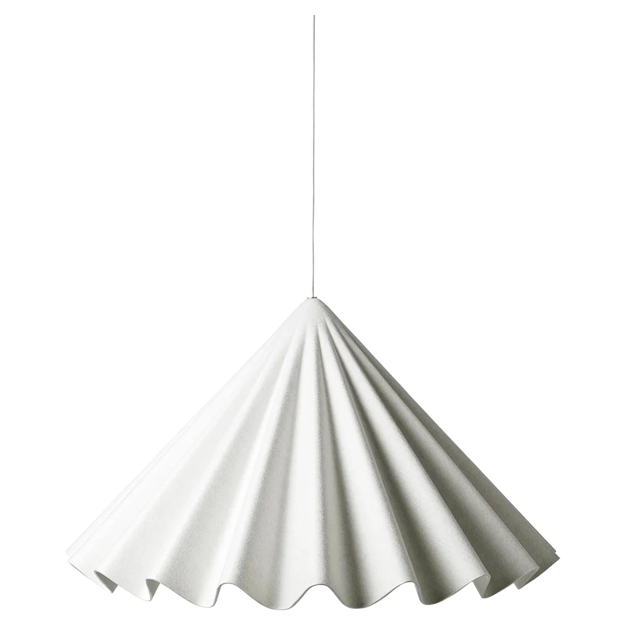 Dancing Pendant Lamp Large in Off White Felt by Iskos-Berlin for Audo For Sale
