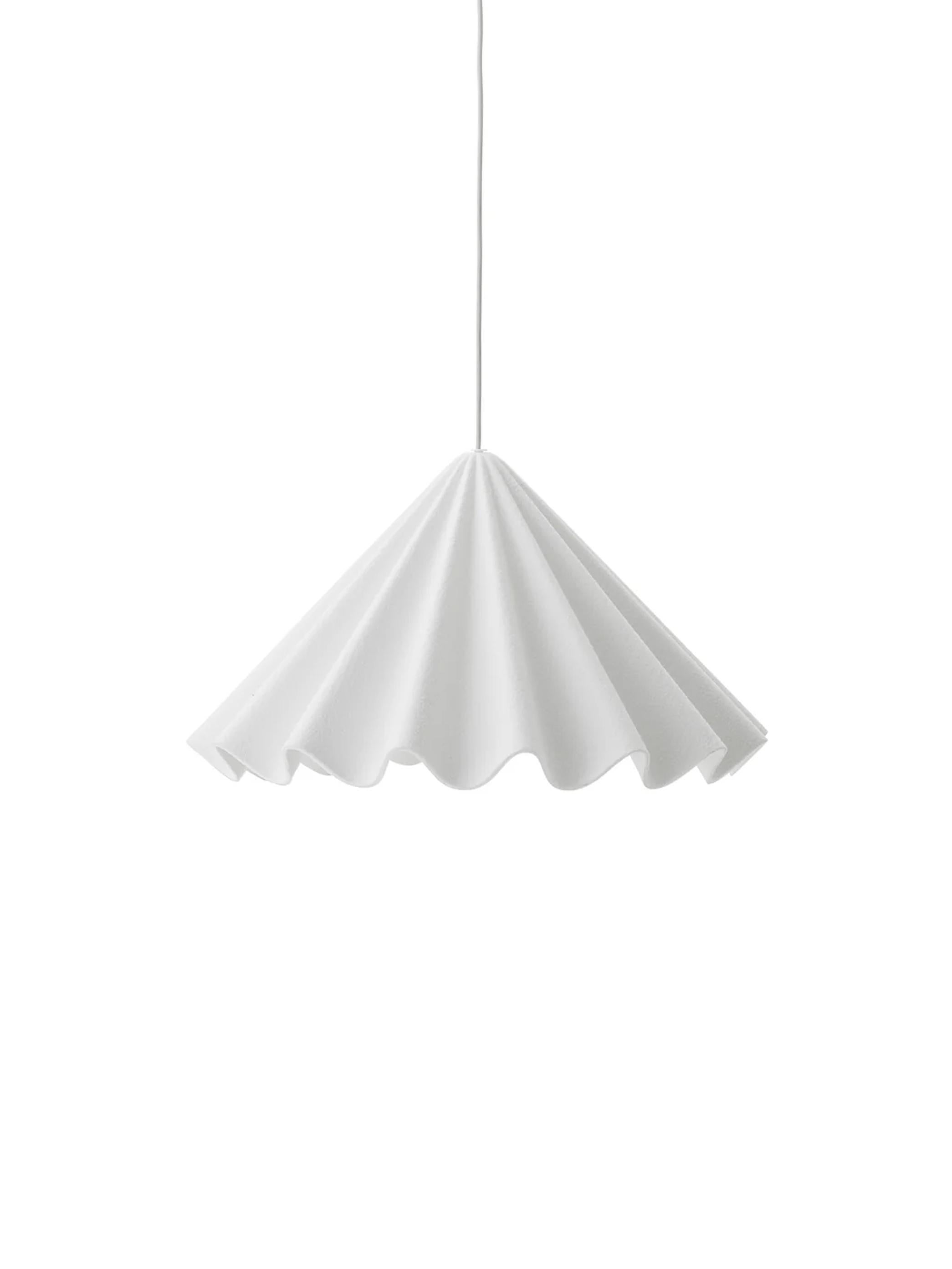 Swedish Dancing Pendant Lamp Medium in Off White Felt by Iskos-Berlin for Audo For Sale
