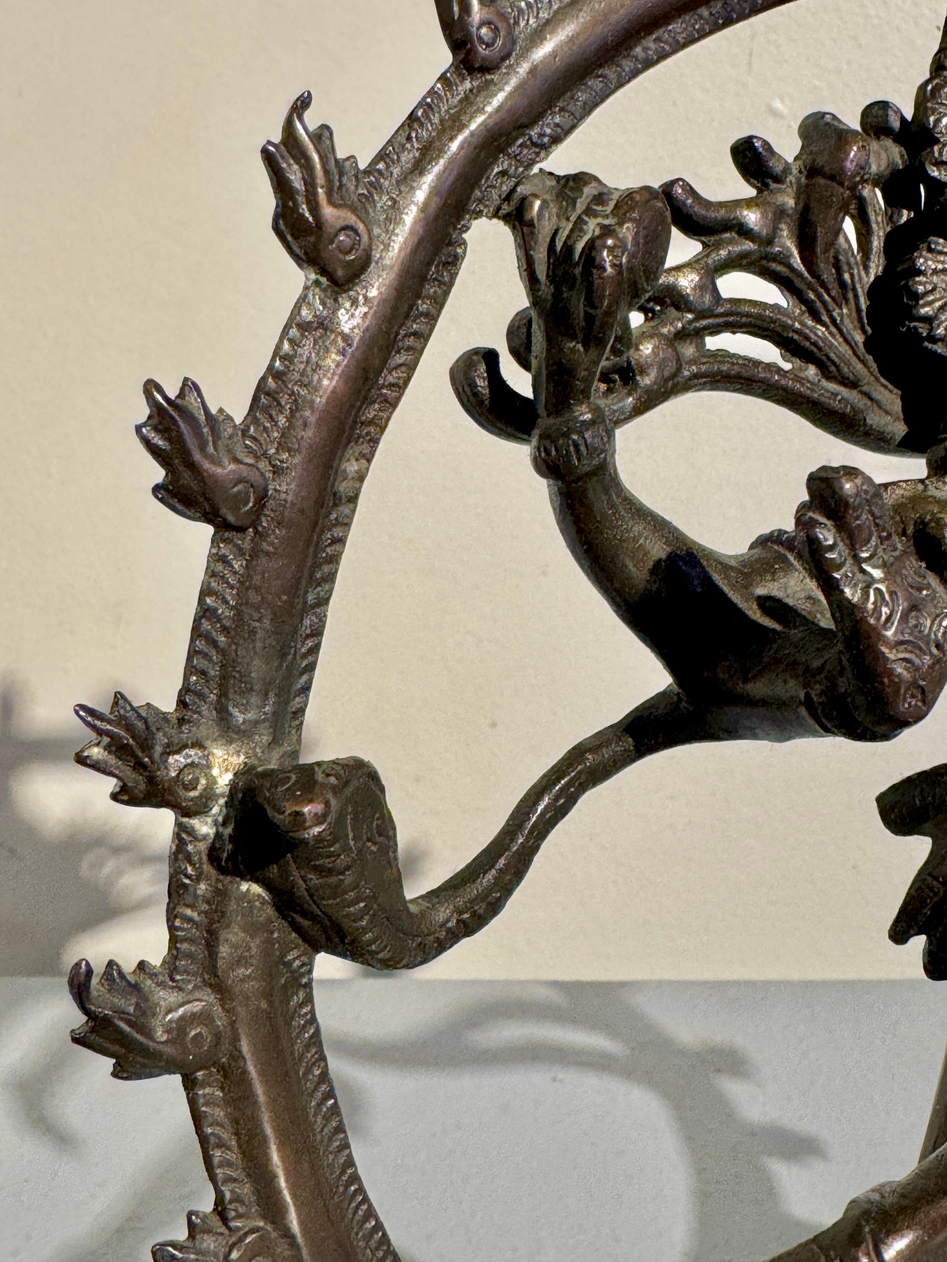 Shiva dansant Nataraja, bronze coulé, milieu du 20e siècle, Inde 7