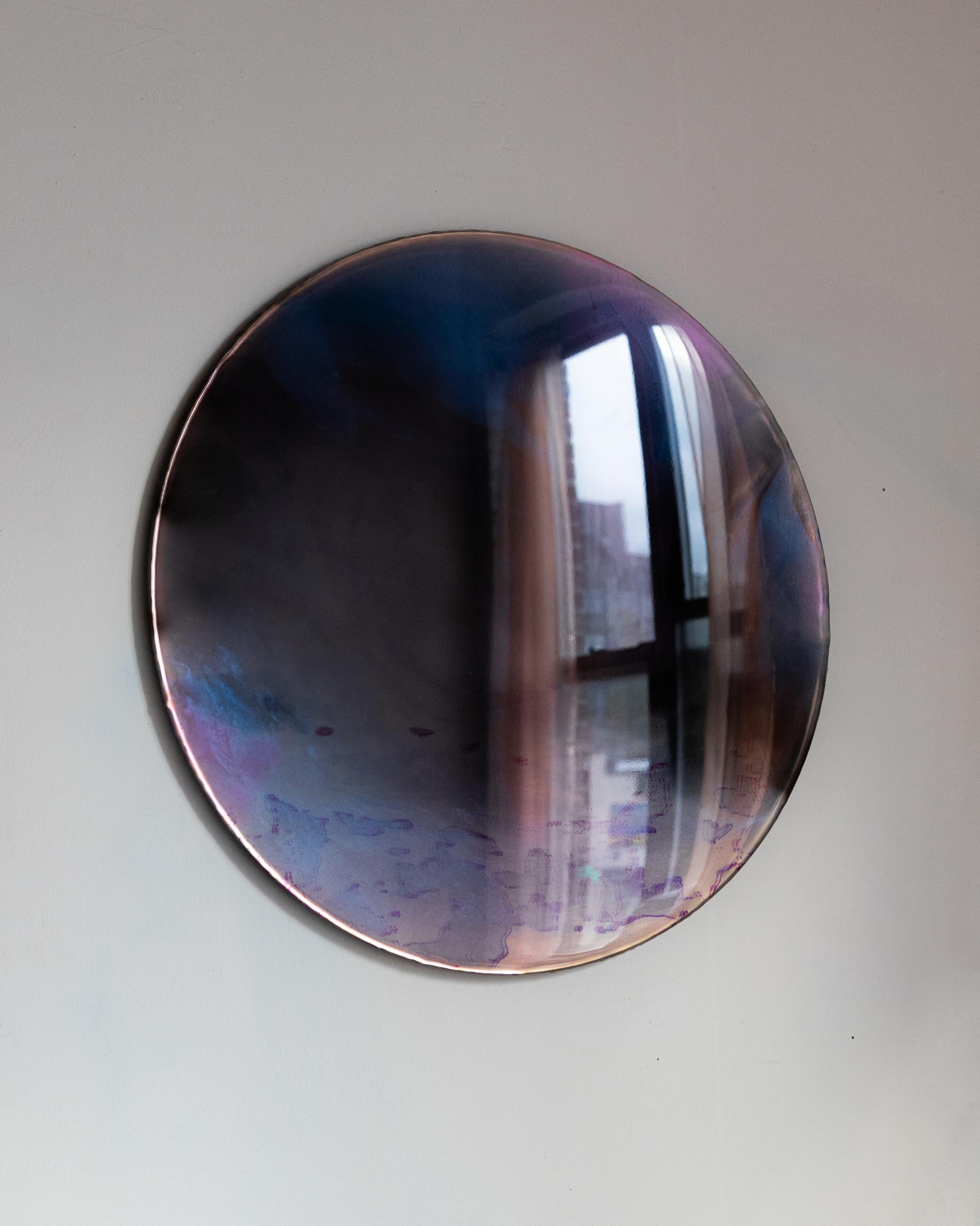 American Dancing with my Shadow Wall Decoration by Courtney Kinnare, Blue Purple Mirror For Sale